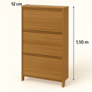 Sapateira Fina de Madeira – 3 Portas